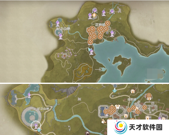 无限暖暖花愿镇雕像在哪里