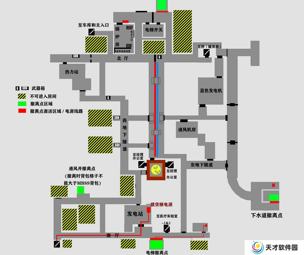 逃离塔科夫实验室撤离点地图 逃离塔科夫实验室中文地图